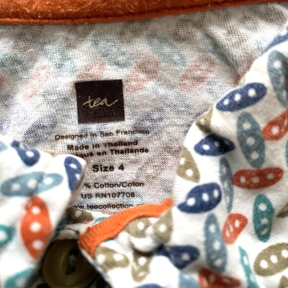 Boys 4T Collared Shirt by Tea - Picture 3 of 8